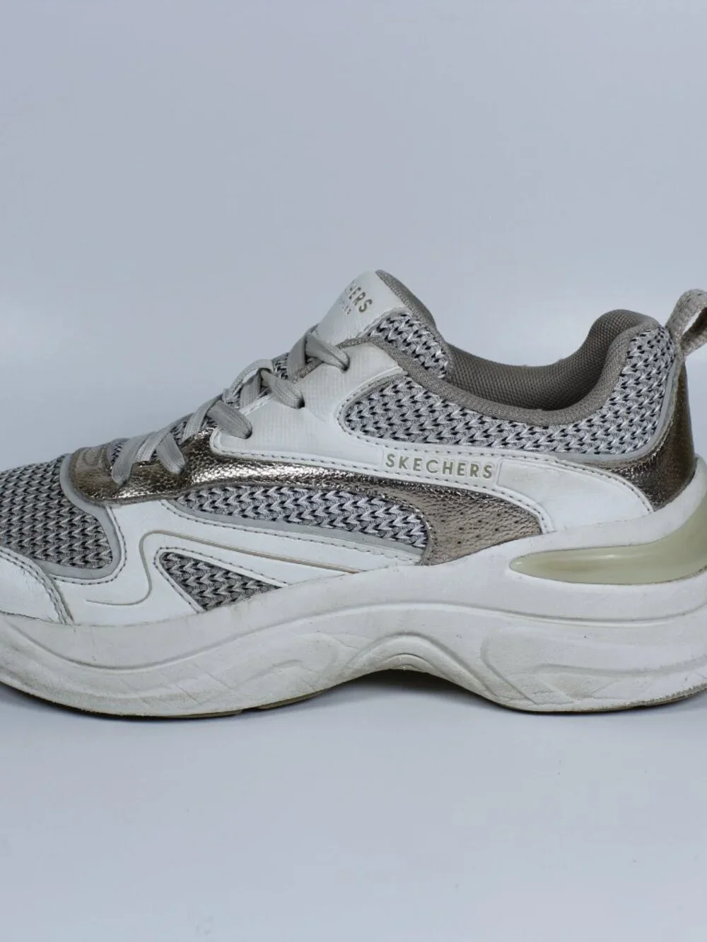Skechers Street Hazel Metallic Soiree - Women's Fashion Sneakers - Size 7.5 US